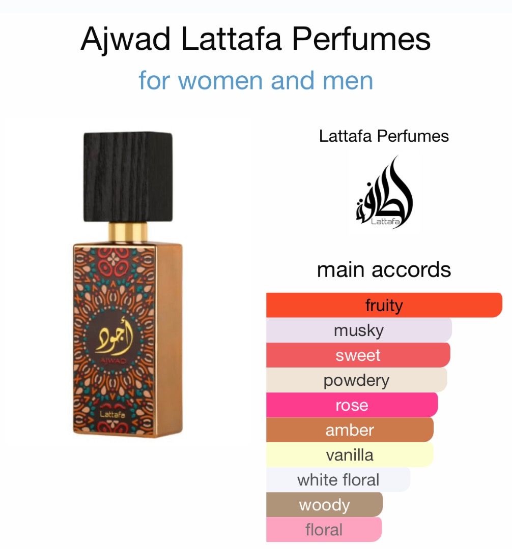 Lattafa Ajwad EDP Spray | Captivating Unisex Fragrance | 2.0 Ounce - arabian-perfumes Lattafa Ajwad EDP Spray | Captivating Unisex Fragrance | 2.0 Ounce - arabian-perfumes