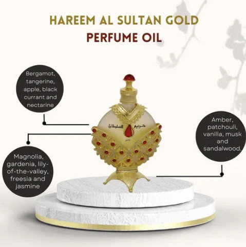 Hareem Al Sultan Gold Perfume Oil - 35 ML By Khadlaj Hareem Al Sultan Gold Perfume Oil - 35 ML By Khadlaj