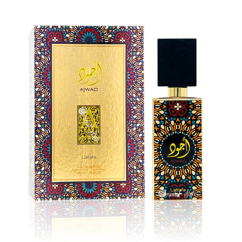 Lattafa Ajwad EDP Spray | Captivating Unisex Fragrance | 2.0 Ounce - arabian-perfumes Lattafa Ajwad EDP Spray | Captivating Unisex Fragrance | 2.0 Ounce - arabian-perfumes