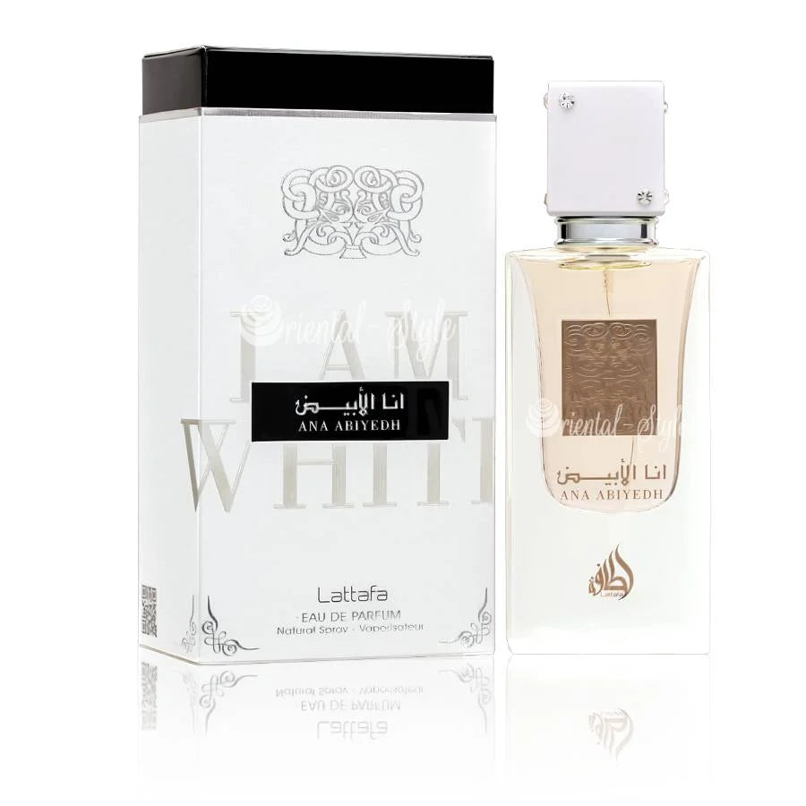 Lattafa Ana Abiyedh Eau de Parfum Spray | Oriental & Woody Fragrance - arabian-perfumes Lattafa Ana Abiyedh Eau de Parfum Spray | Oriental & Woody Fragrance - arabian-perfumes