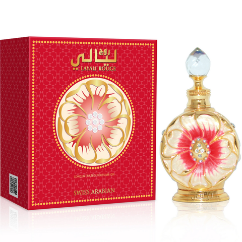 Layali Rouge for Women Perfume Oil - 15 ML (0.5 oz) - arabian-perfumes