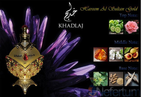 Huile de parfum Hareem Al Sultan Gold - 35 ML par Khadlaj
