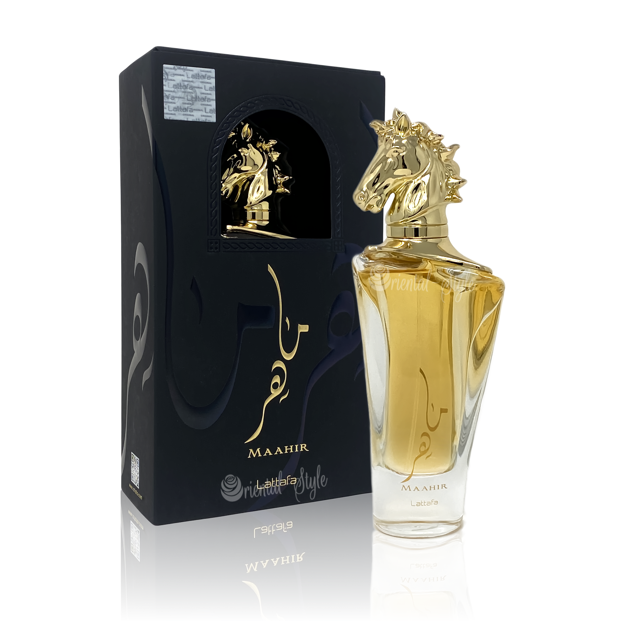 Lattafa Perfumes Maahir Eau de Parfum - Bold & Rich Oud Fragrance - arabian-perfumes